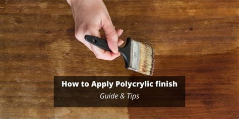 how to apply polycrylic protective finish